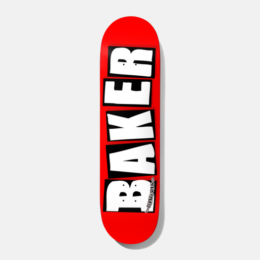 BAKER BRAND LOGO RED/WHITE DECK 8.5