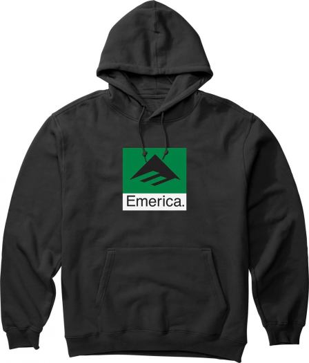 EMERICA CLASSIC COMBO HOODIE BLACK