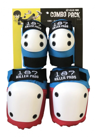 187 KILLER PADS COMBO PACK RED/WHT/BLUE