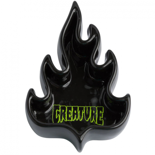 CREATURE LOGO FLAME VALET BLACK 4 IN X 6 IN