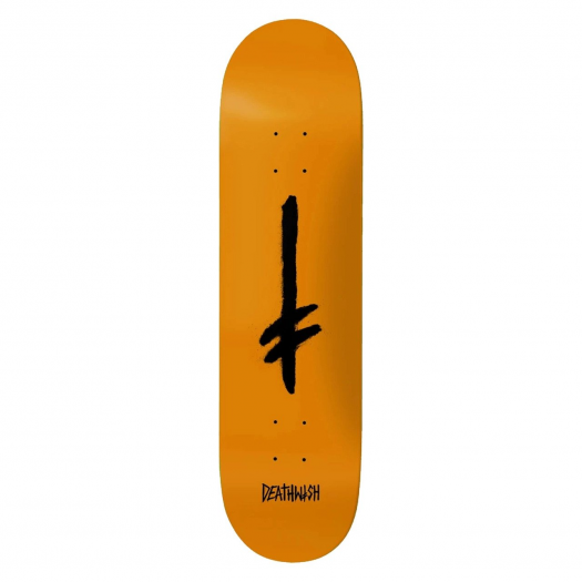 DEATHWISH CREDO ORANGE/BLK DECK 8.5