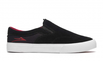 LAKAI OWEN KIDS BLACK/RED SUEDE