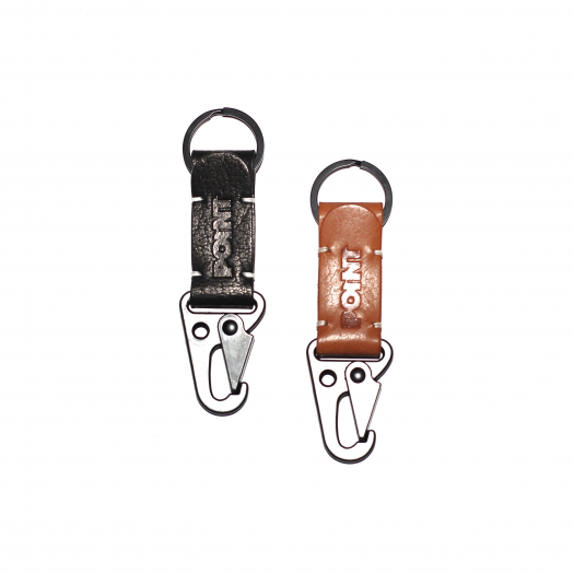 POINT LEATHER KEYCHAIN