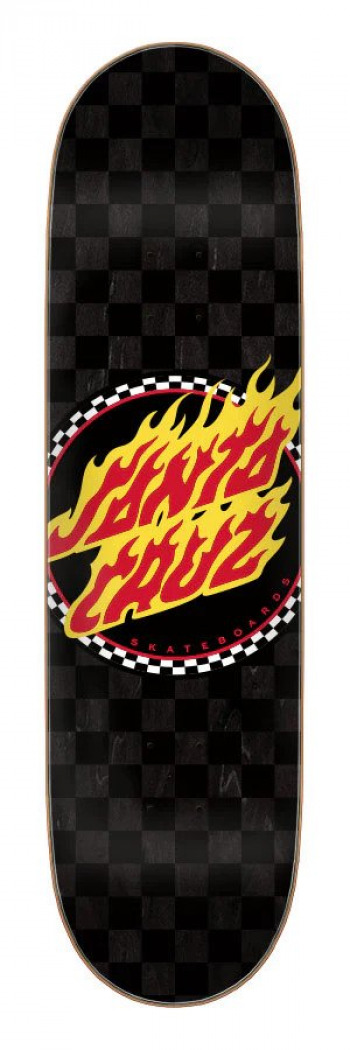 Detil Produk SANTA CRUZ FLAME DOT CHECK 7PLY BIRCH DECK 8.5"