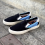 TRUE ONE SHOOT SLIP ON BLACK/BLUE CANVAS