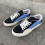 TRUE STRIKE BLACK/BRIGHT BLUE SUEDE