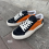 TRUE STRIKE BLACK/ORANGE SUEDE