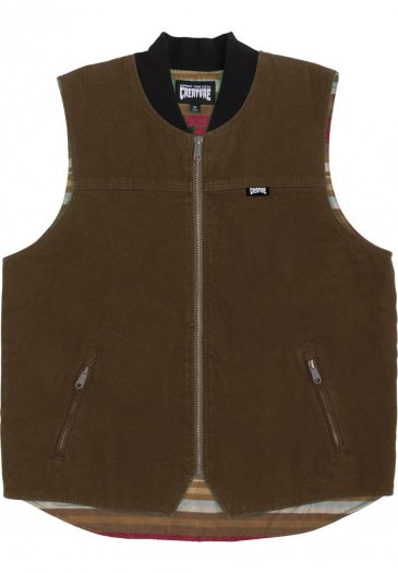 CREATURE BONEHEAD FLAME VEST BROWN