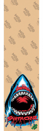 MOB GRIP SANTA CRUZ SPEED WHEELS SHARK CLEAR GRIPTAPE